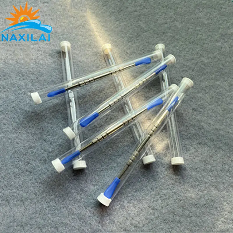 Naxilai Clear Plastic Tube With Caps For Ear Pick Storage