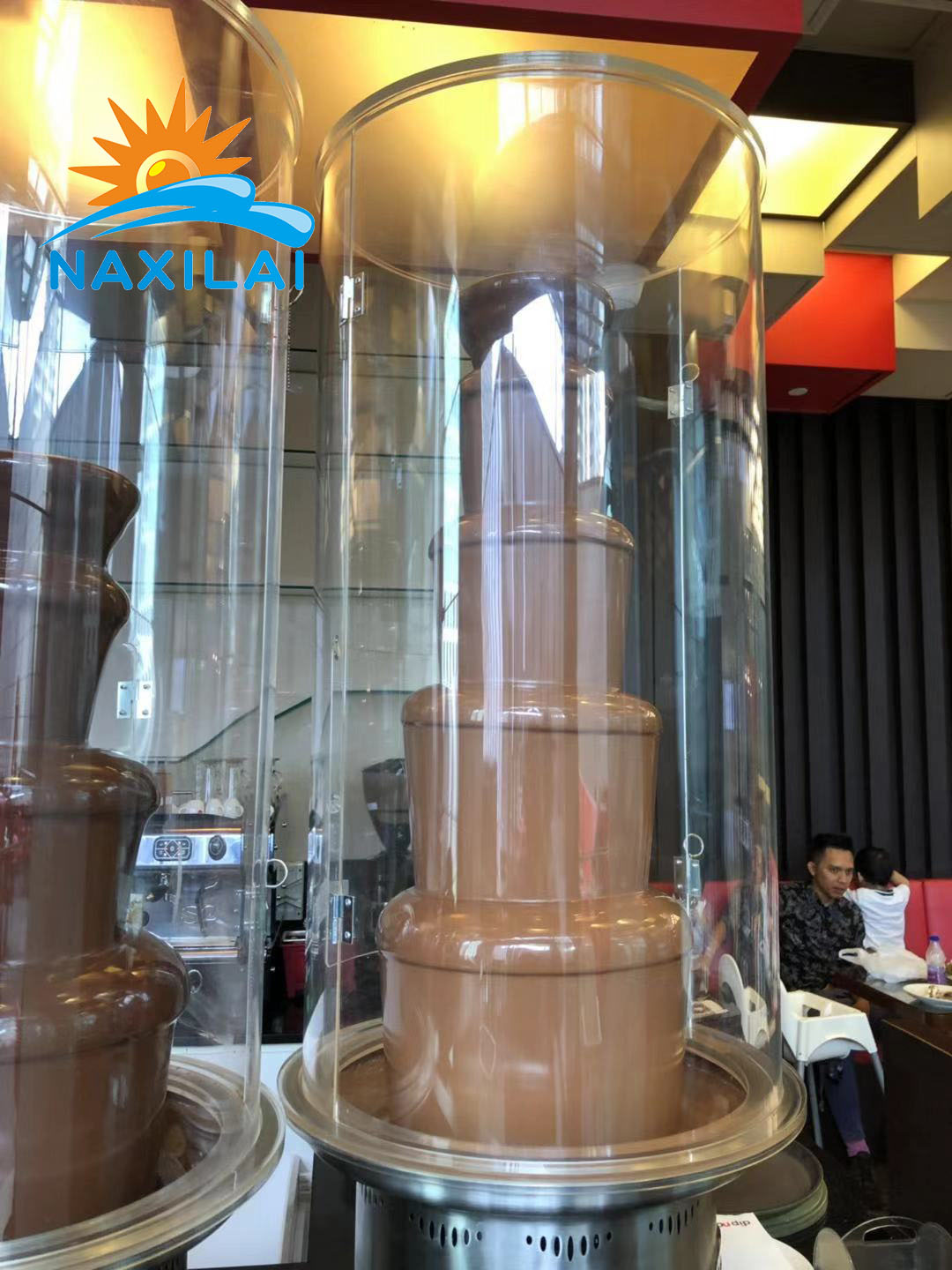 chocolate fountain sneeze guard