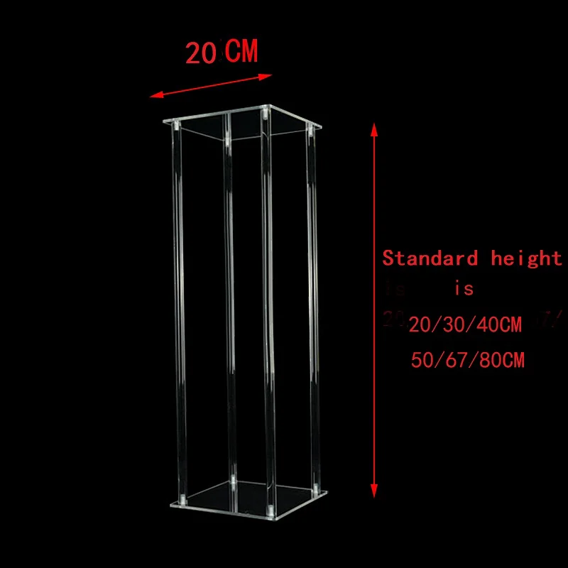 Naxilai square tall wedding centerpieces