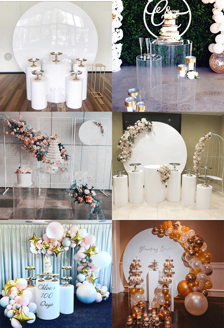 wedding acrylic plinth stand