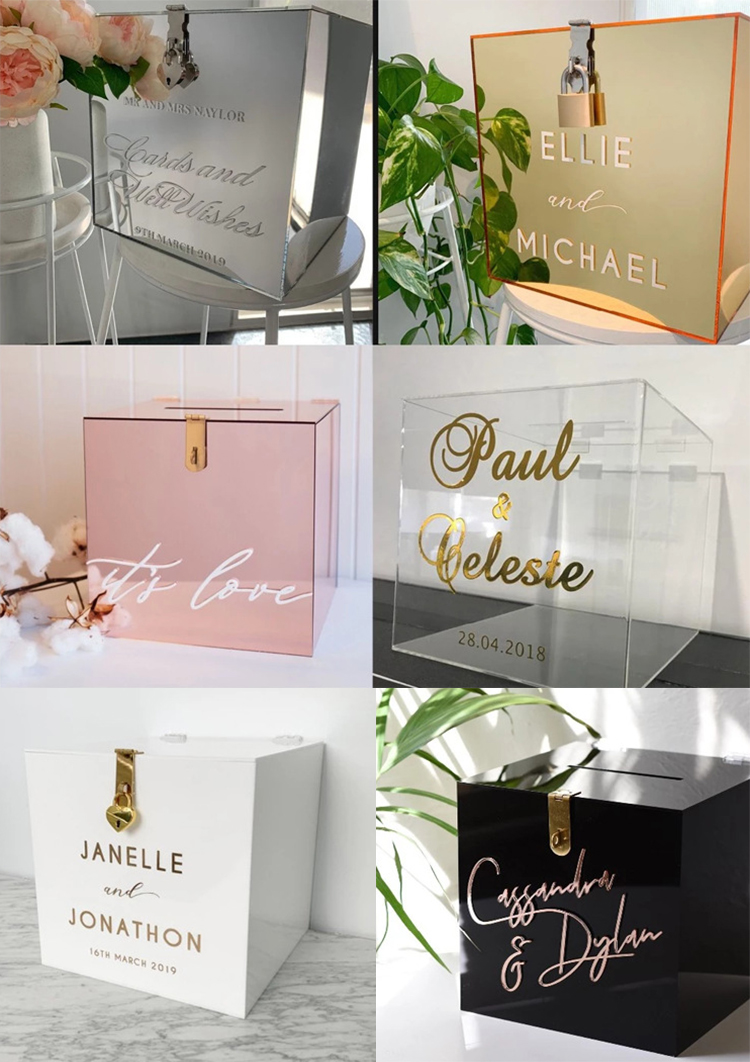 acrylic box with lock