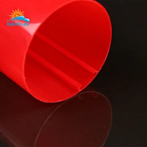 Naxilai Red Transparent Polycarbonate Tube
