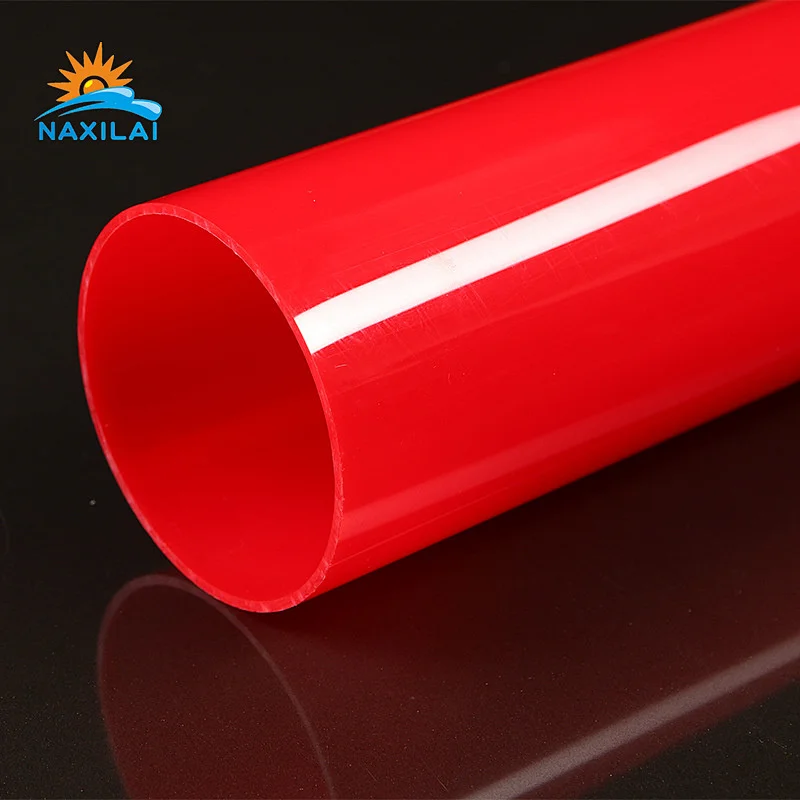 Naxilai Red Transparent Polycarbonate Tube