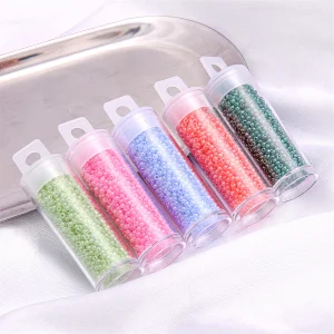 clear pvc packaging tube with end lids for beads