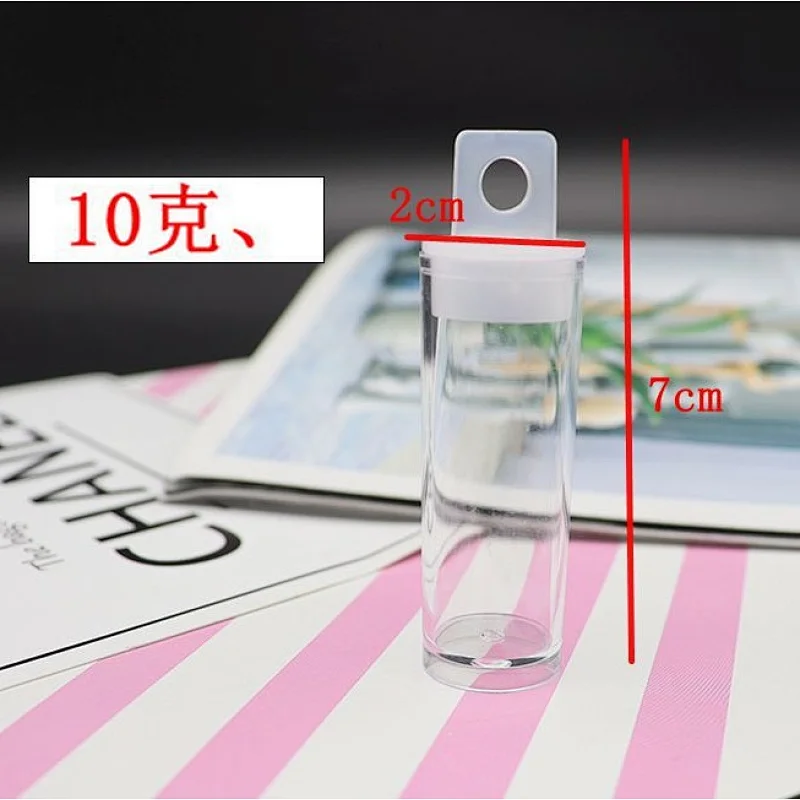 clear pvc packaging tube with end lids for beads