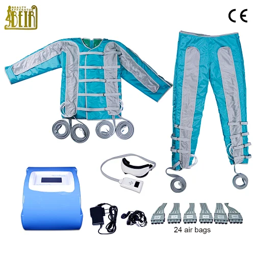 GuangZhou Factory Lymph Massage Machine Body 24 Air Bags Massage Machine Pressotherapy Massage Equipment