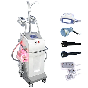 Multifunction lipolaser criolipolisis cool freeze fat sculpting with 4 cryo handles for whole body slim cavitation RF