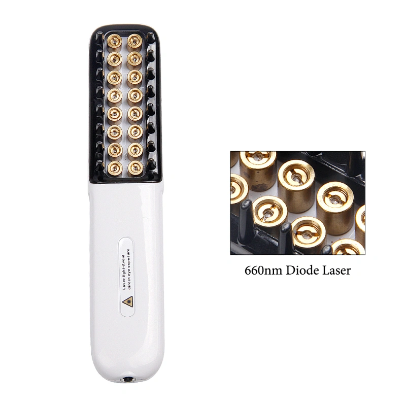 Diode laser comb/ 30nm 650nm wavelength home use laser beauty device laser hair treatment anti hair loss