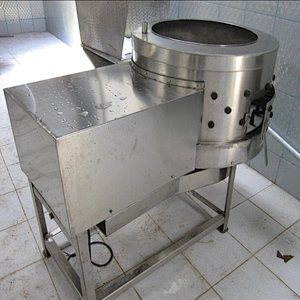 customerilized new full stainless steel 304 semi-automatic halal slaughter house gizzard de-fatter equipment