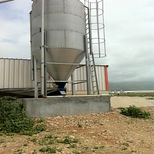 feed storage and conveyor system Hot dip galvanized steel chicken broiler farm feed silo equipment for sale