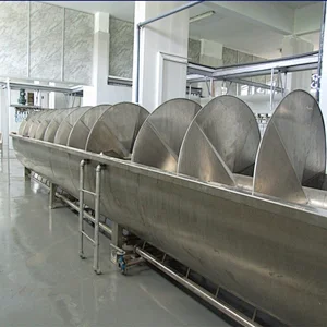 Large Spiral Pre-chiller machine for Poultry processing plant machinery