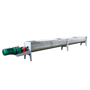 poultry slaughterhouse blood meal waste recycle  screw conveyor rendering system