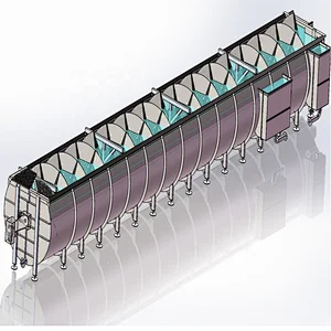 Large volume Screw chiller for Chicken in Slaughering Equipment Poultry processing line