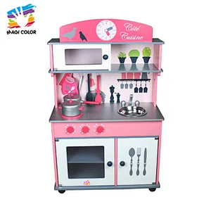 Ready To Ship multifunctional big wooden play kitchen for kids W10C026