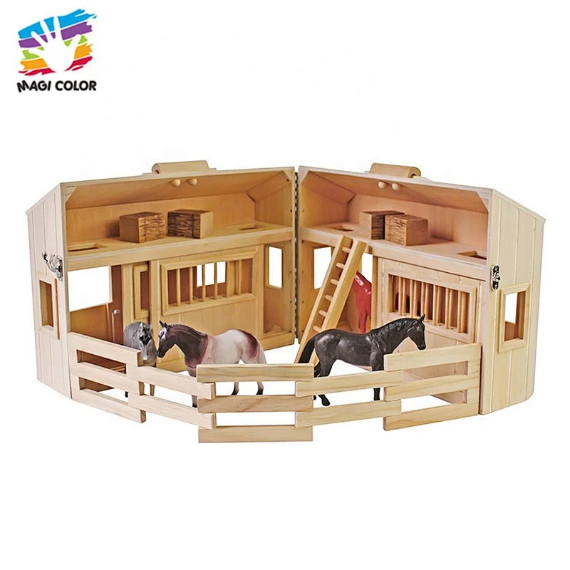 Ready To Ship mini wooden farm animals toys for baby playing W06A166