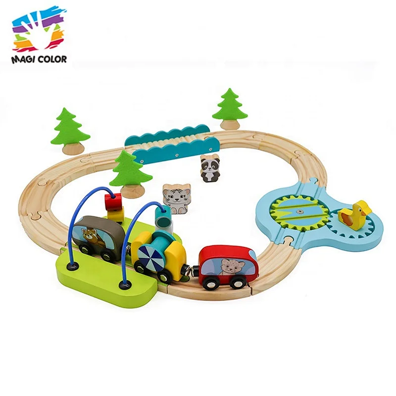 OEM/ODM educational wooden train set for toddlers W04C179