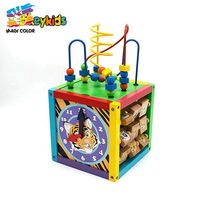 OEM/ODM educational wooden bead maze toys for toddlers W11B149
