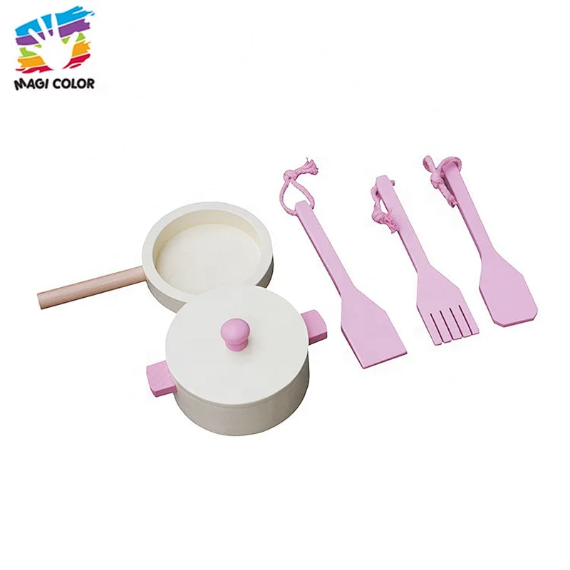 Ready To Ship pink wooden large play kitchen set for kids W10C336