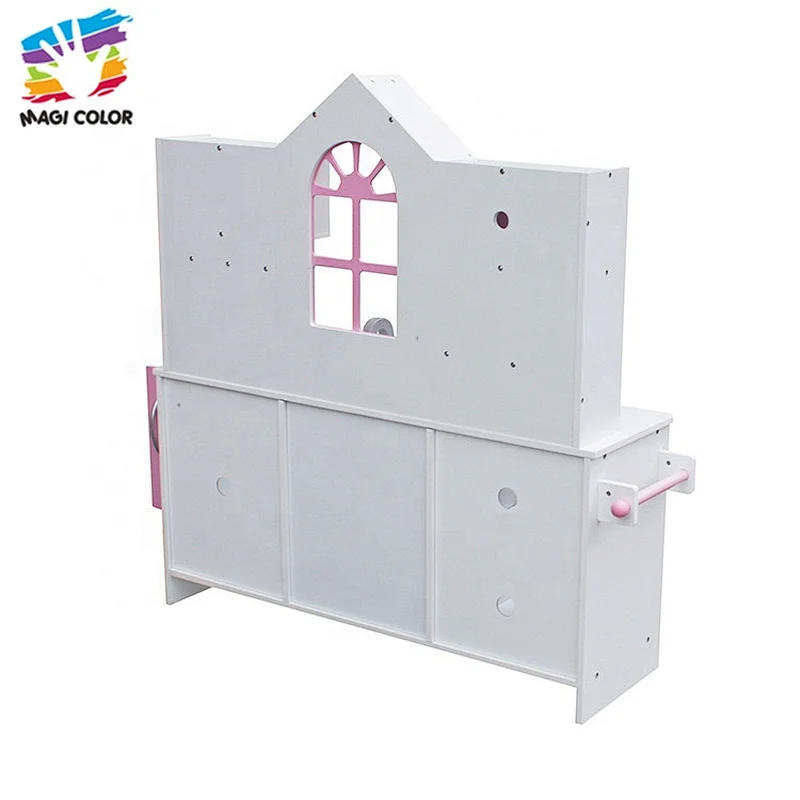Ready To Ship pink wooden large play kitchen set for kids W10C336