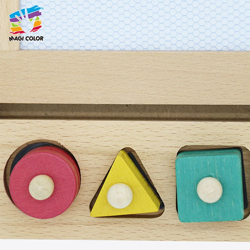 Educational Toy House Shape Wooden Magnetic Drawing Doodle Board For Kids W12B215
