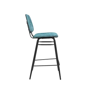 Cheap chair best pu and velvet barstool and counter chair with metal legs furniture