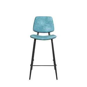 Cheap chair best pu and velvet barstool and counter chair with metal legs furniture