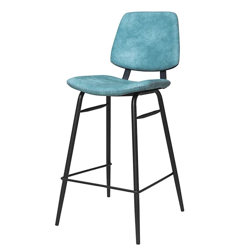 Cheap chair best pu and velvet barstool and counter chair with metal legs furniture
