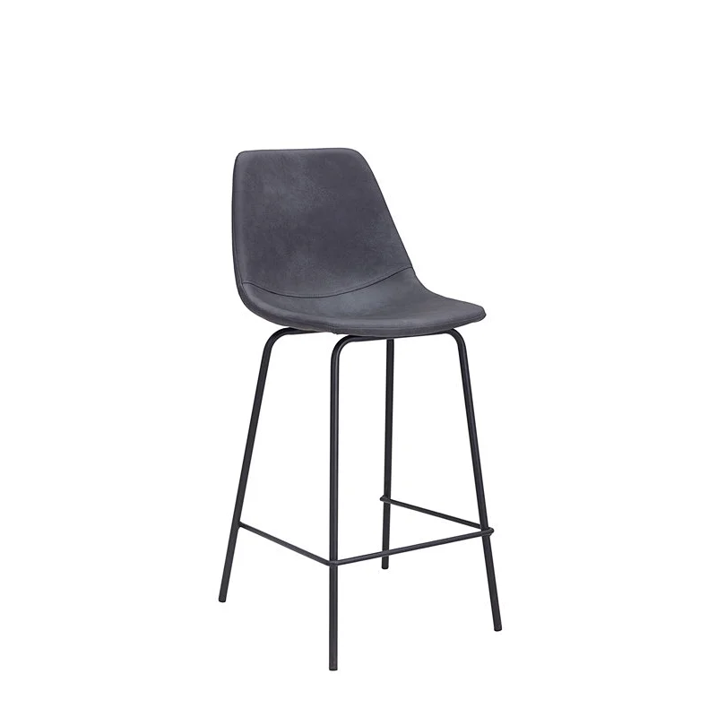 Modern Knocked Down dining room furniture metal leg PU barstools