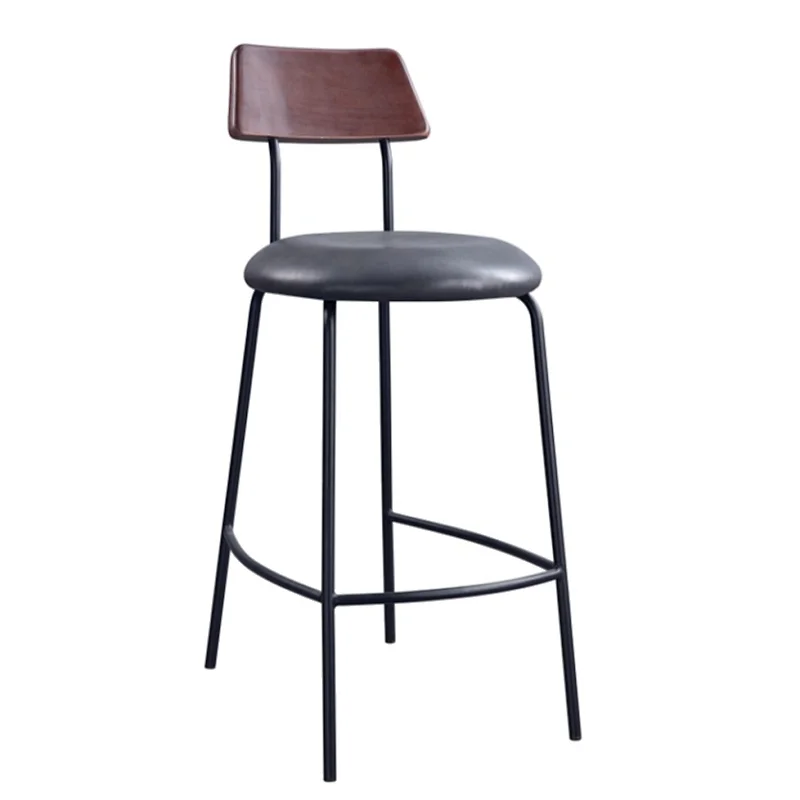 Cheap chair best pu and velvet barstool and counter chair with metal legs furniture