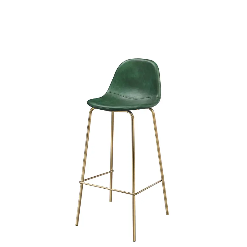 DC9013-2 Modern Knocked Down dining room furniture metal leg PU barstools