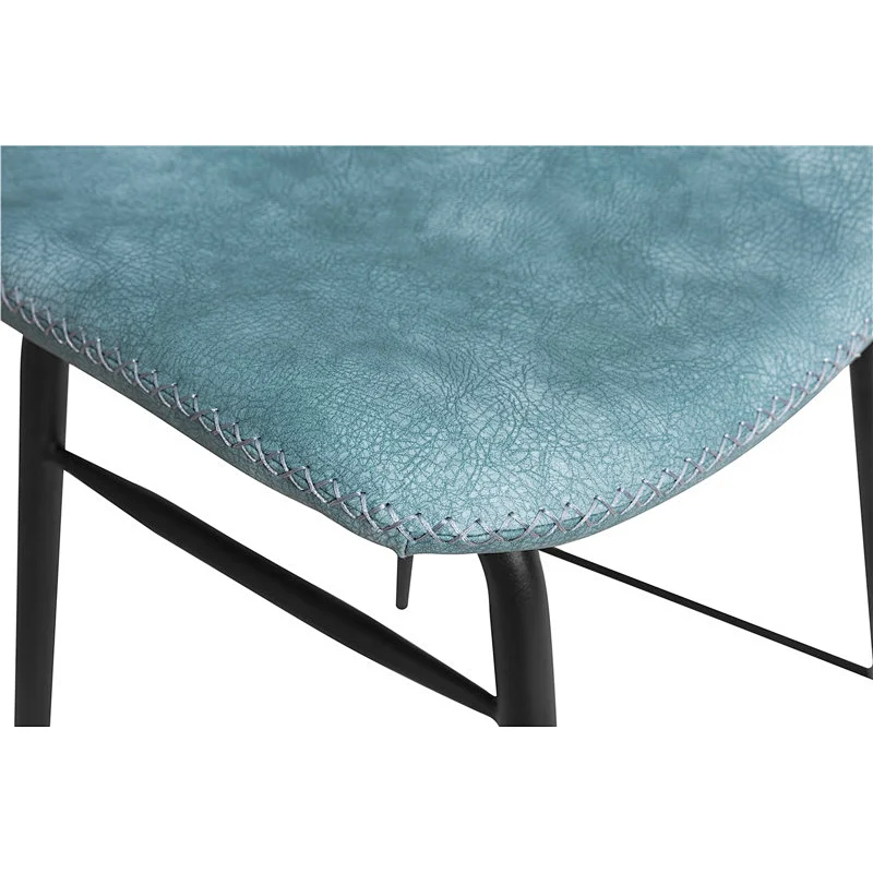 Cheap chair best pu and velvet barstool and counter chair with metal legs furniture