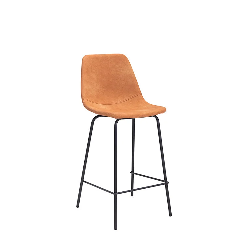 Modern Knocked Down dining room furniture metal leg PU barstools