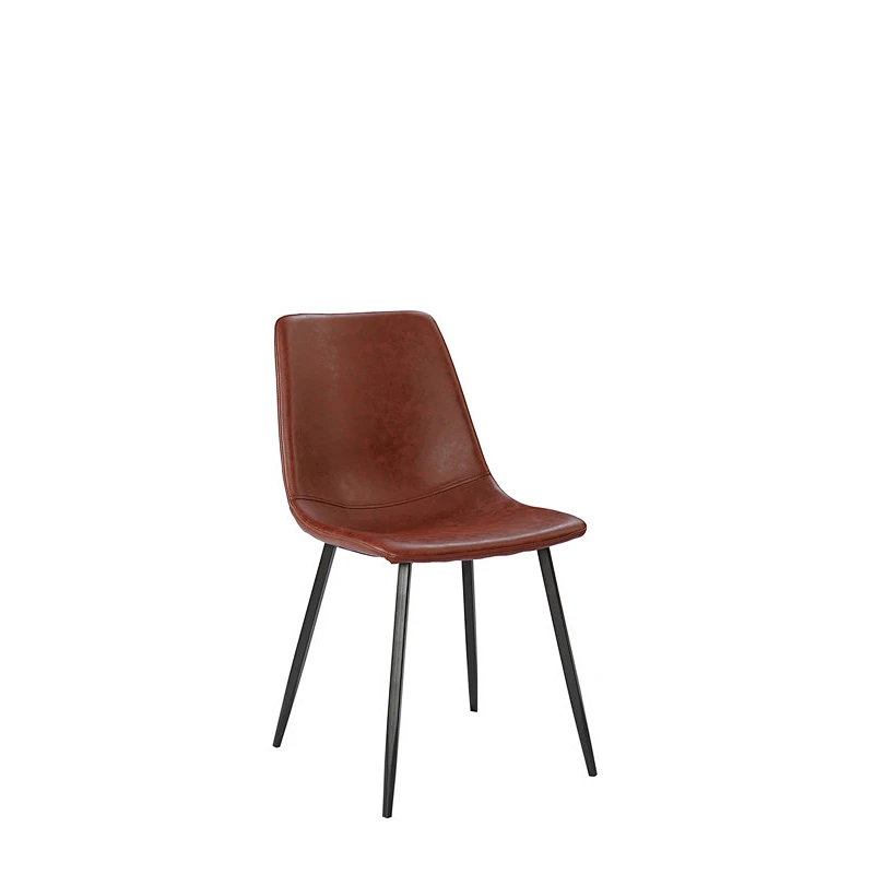 most popular dining chair,PU chair with iron tube