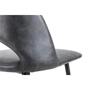Cheap chair best pu and velvet dining chair with metal legs dining room furniture