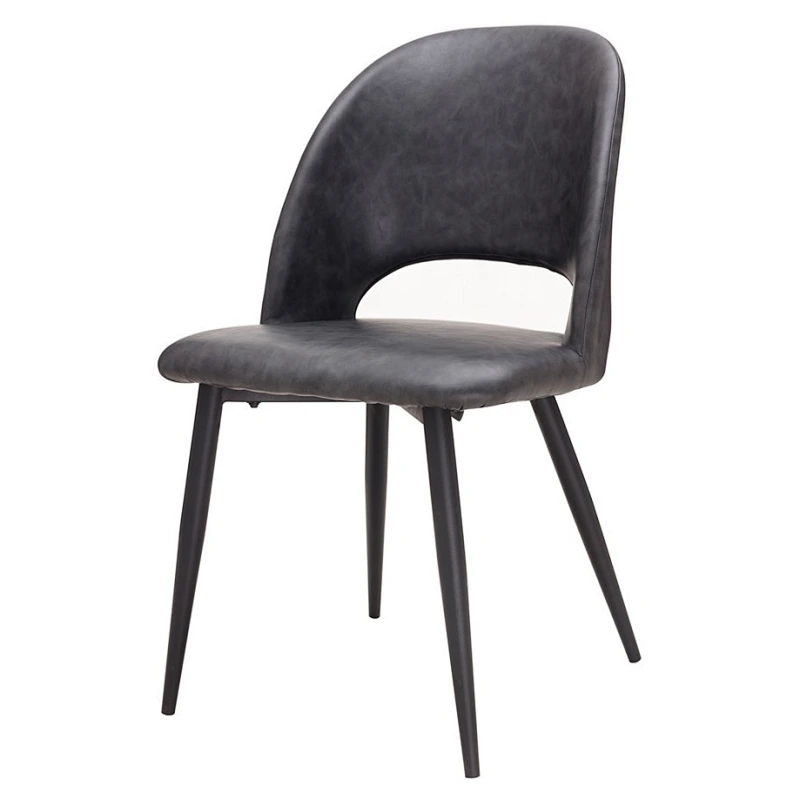 Cheap chair best pu and velvet dining chair with metal legs dining room furniture