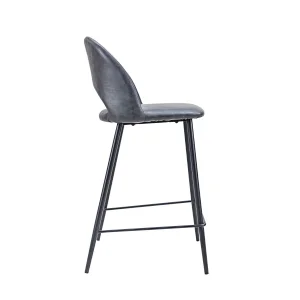 Cheap chair best pu and velvet barstool and counter chair with metal legs furniture
