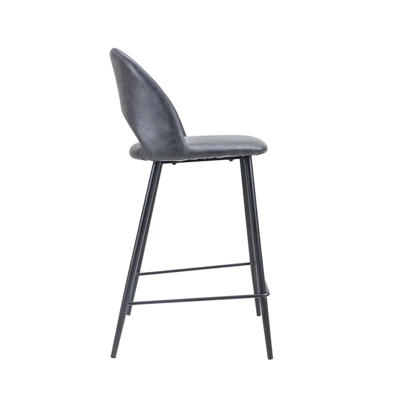 Cheap chair best pu and velvet barstool and counter chair with metal legs furniture