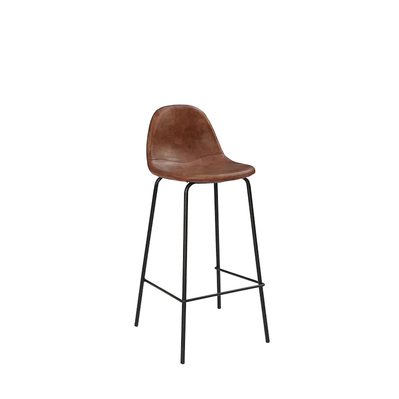 DC9013-2 Modern Knocked Down dining room furniture metal leg PU barstools