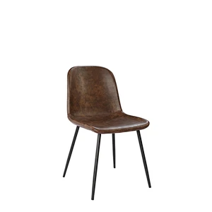 most popular dining chair,PU chair with iron tube，fabric chair