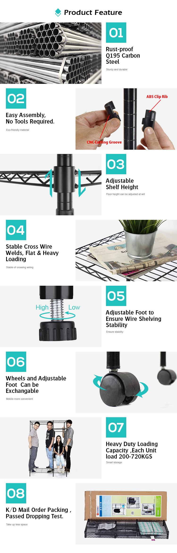 Diseño moderno doble varilla colgante ajustable ropa negra estante de