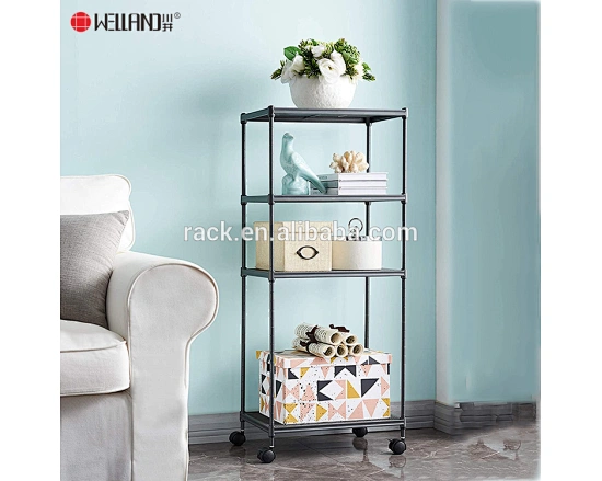 4-tier Steel Mesh Shelf