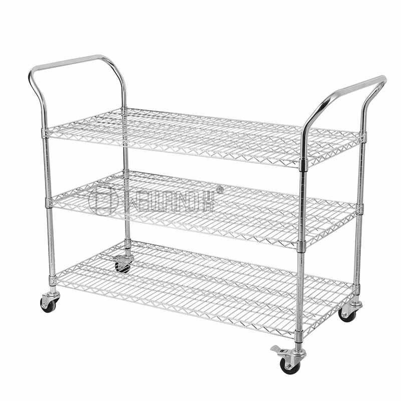 WELLAND Brand Chrome Wire Shelf Utility Trolley Used Application Case for Foxconn