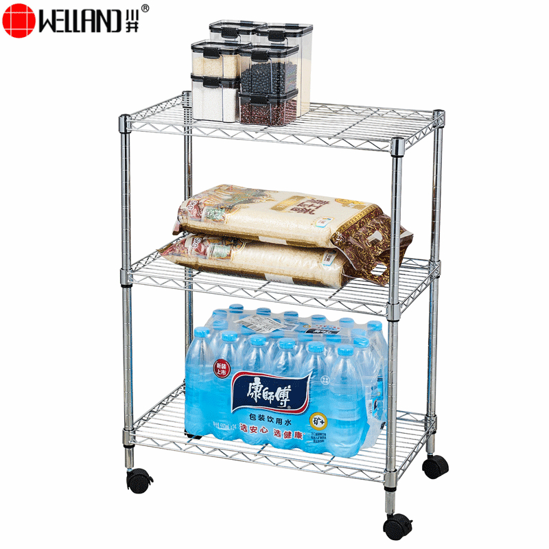 chrome wire shelving