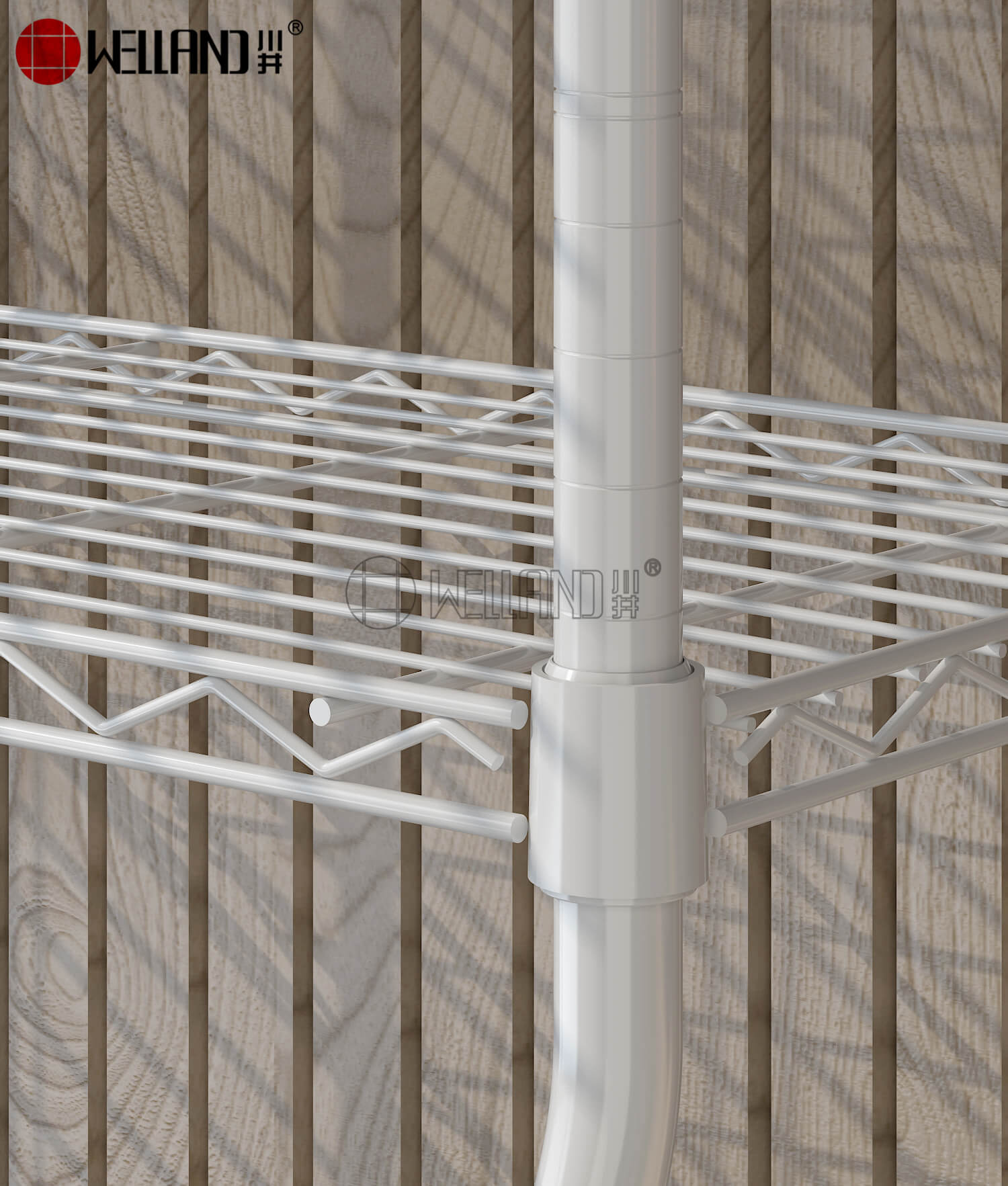 wire shelf pole