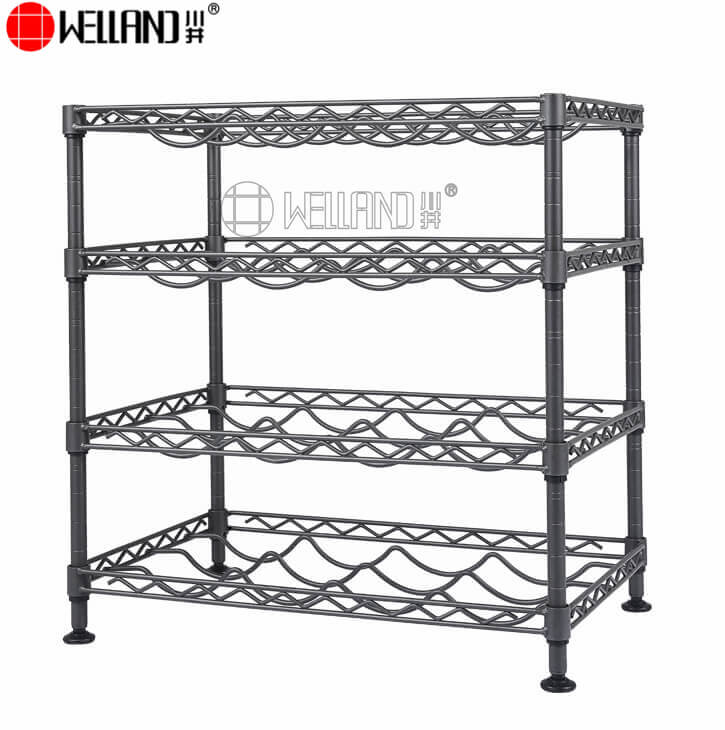 4-tier wire shelving
