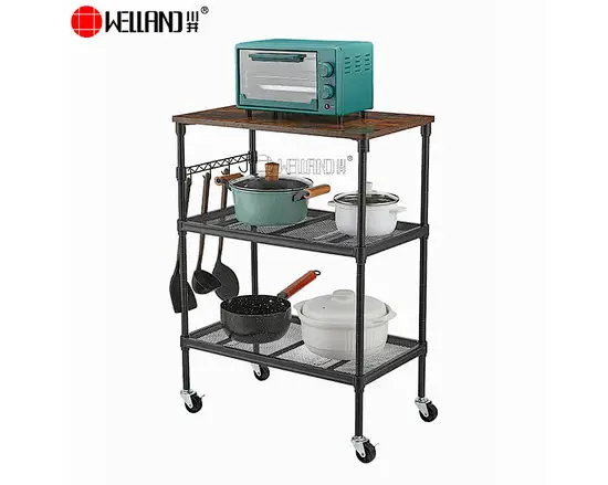 3 tiers kitchen microwave cart