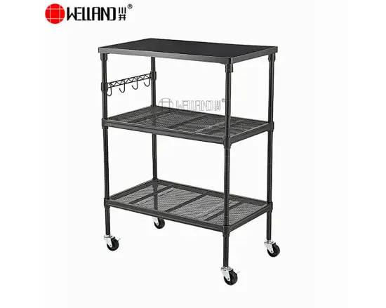 3 tiers microwave cart
