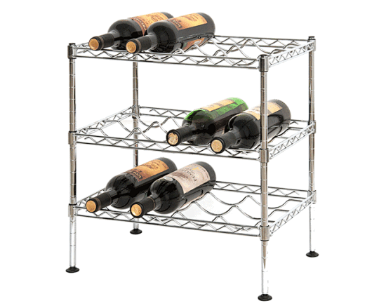  estante de almacenamiento de vino de metal