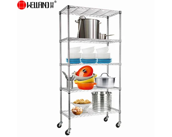 chrome wire shelving