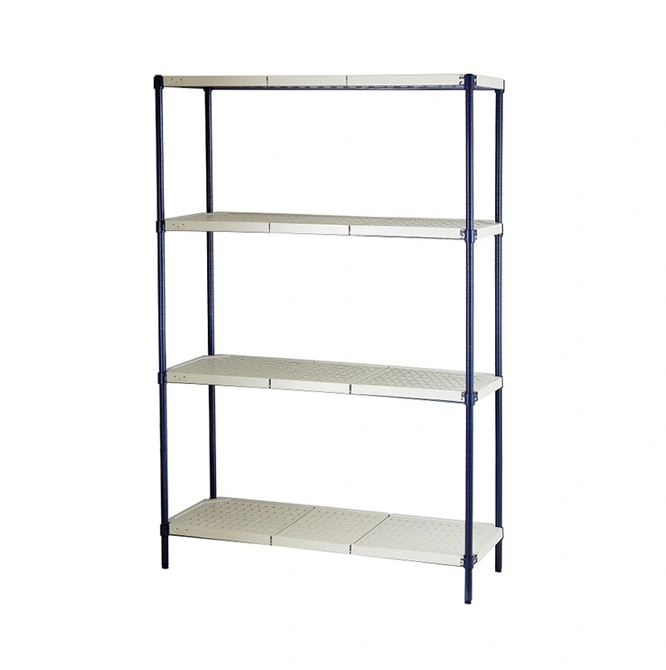 New Four-Layer Commercial Steel PP Plastic Mat Shelving